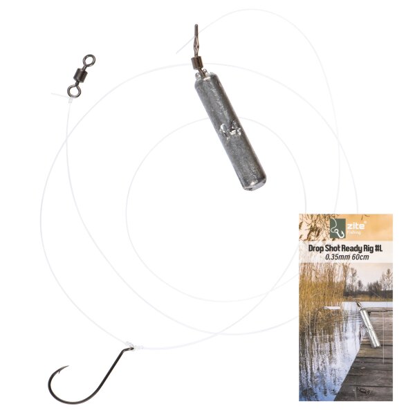 Zite Fishing Drop Shot Ready Rig #L