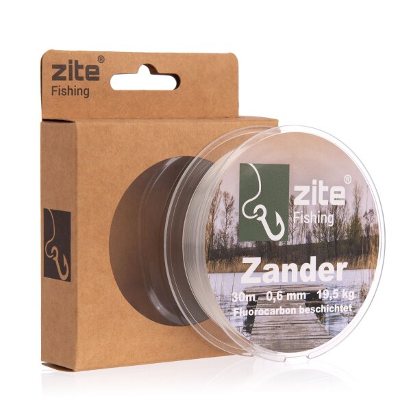 Zite Fishing Fluorocarbon Vorfachschnur Zander 0.60mm 30m