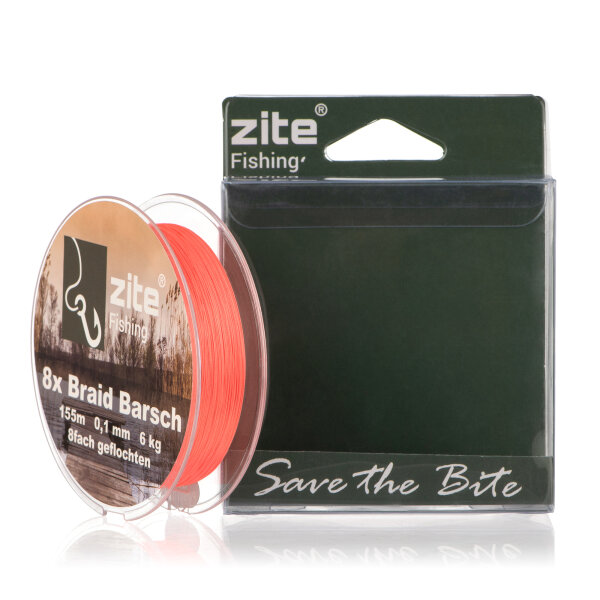 Zite Fishing Angelschnur Geflochten 8fach Barsch Schnur 0,1mm