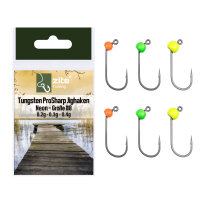 Zite Fishing Tungsten ProSharp Jighaken #8 Neon