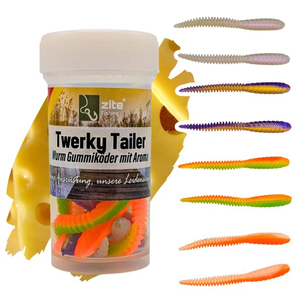 Zite Fishing Twerky Tailer Shiny Mix Käse 7 cm