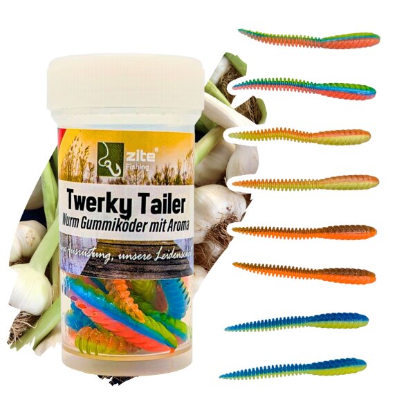 Zite Fishing Twerky Tailer Nature Mix Knoblauch 7 cm
