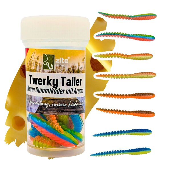 Zite Fishing Twerky Tailer Nature Mix Käse 7 cm