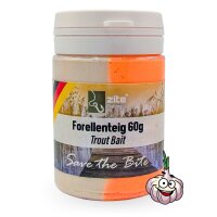 Zite Fishing Forellenteig Knoblauch weiß/orange 60 g