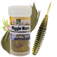Zite Fishing Wiggle Worm Motoröl Knoblauch 5,5 cm 10...