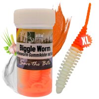 Zite Fishing Biggle Worm Sweet Orange Knoblauch 6,5 cm 8...