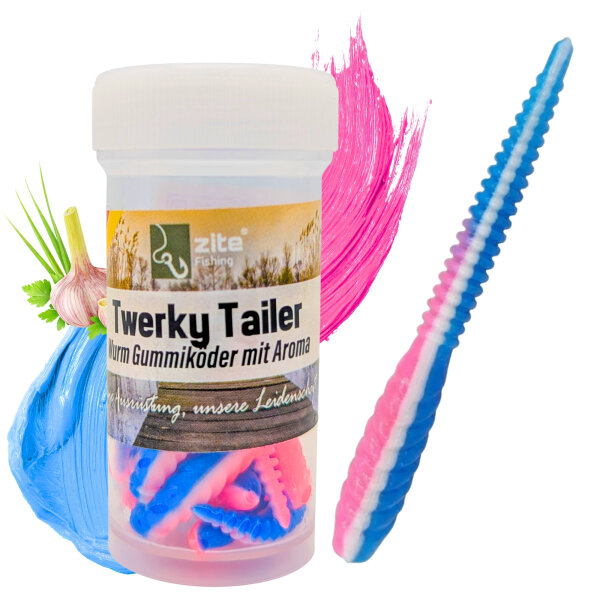 Zite Fishing Twerky Tailer Universe Knoblauch 7 cm 8 Stück