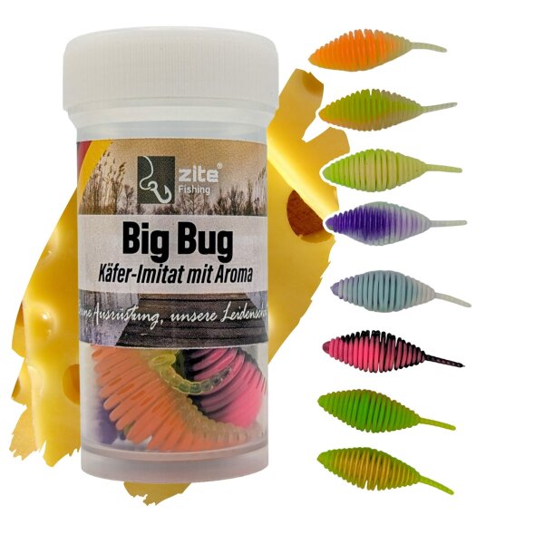 Zite Fishing Big Bug Schock Mix Käse 8 Stück