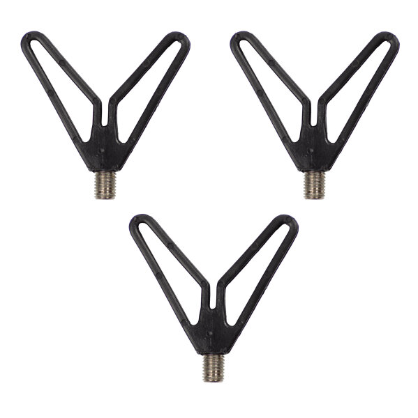 Zite Fishing V-Rutenauflagen Schwarz 3 Stück Set
