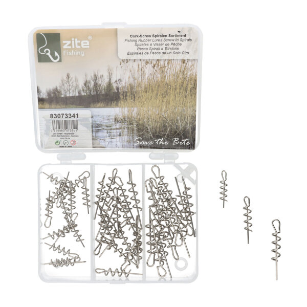 Zite Fishing Cork Screw Spiralen Set