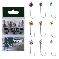 Zite Fishing Tungsten Jighaken Metal 9er Set