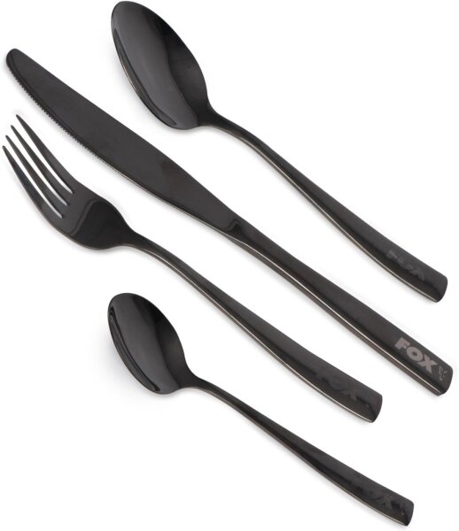 Fox Cookware Black Stainless Cutlery Set