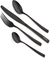 Fox Cookware Black Stainless Cutlery Set
