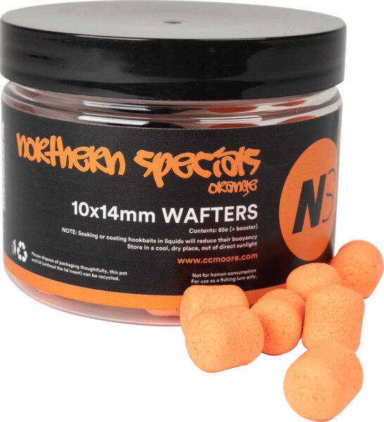 CC Moore NS1 Dumbell Wafters Orange 10X14mm (65)