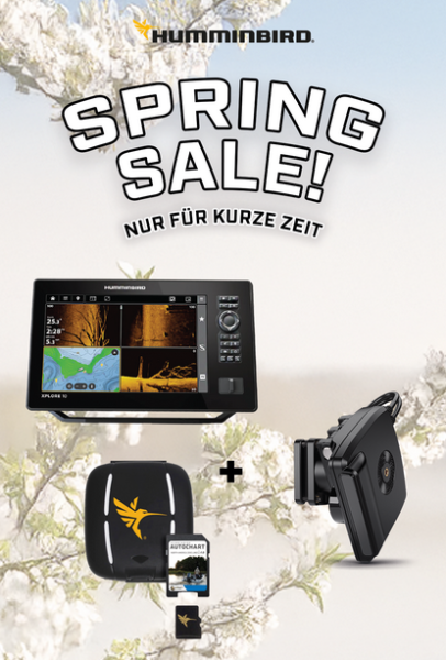 Humminbird Spring Sale – XPLORE 10 CMSI+ Echolot & GPS + Mega Live 2 + AutoChart ZeroLine