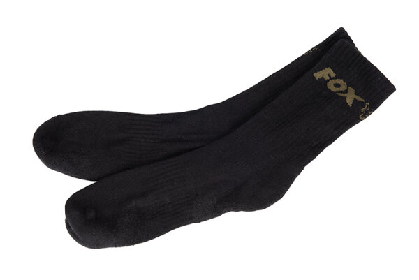 Fox Socks 3er Pack schwarz Größe: 6-9 UK / 40-43 EU