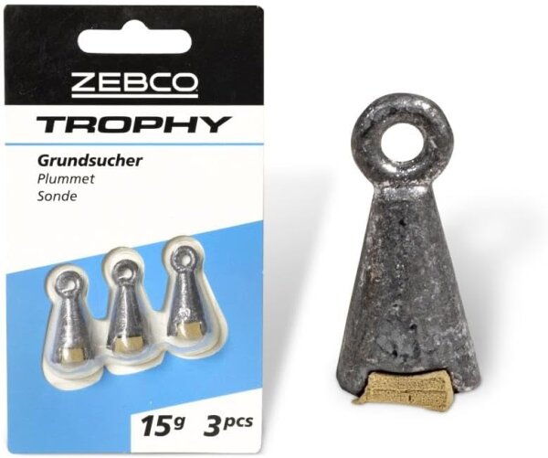 Zebco Grundsucher mit Kork 10g 3Stück NEW