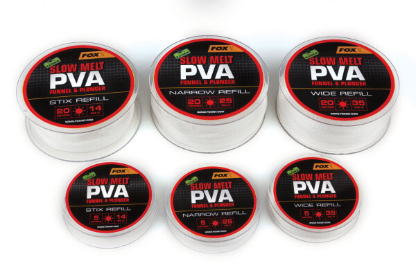 Fox Edges Slow Melt PVA Narrow Refill 5m 25mm