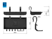 DELPHIN Rodpod-Ablage Delphin ShelfPOD / BlackWAY 20x10x3cm