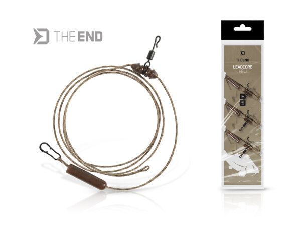 DELPHIN Montage Delphin THE END Leadcore HELI / 3St. 80cm