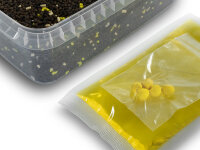 DELPHIN Pellet box Delphin Reaxe READY&GO Mais-Ananas/400g+120ml booster+10 waft