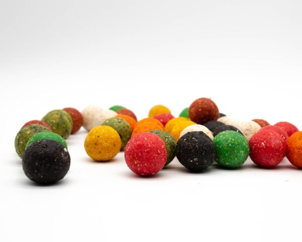 Top Secret Futter Boilies bunt Frucht süß 10kg 16-20mm