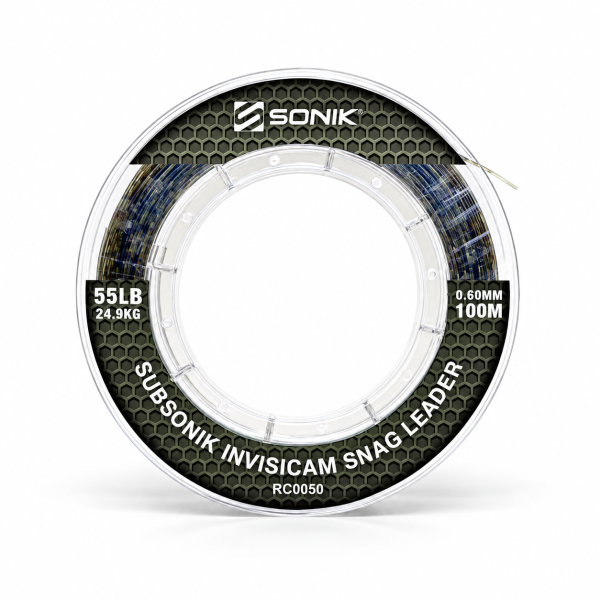 SONIK SUBSONIK INVISICAM SNAG LEADER 55LB 100M (0.60mm)