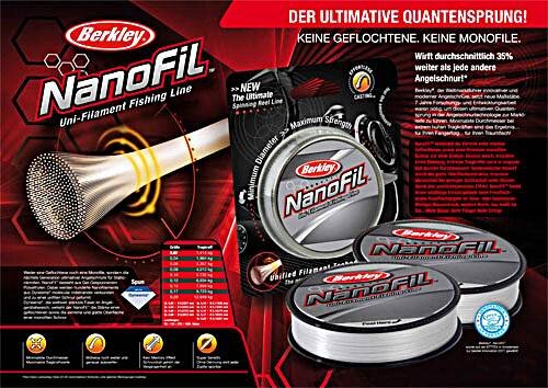 Berkley Nanofil 0,08mm 4,012kg pro 100m von Grossspule >NEUHEIT
