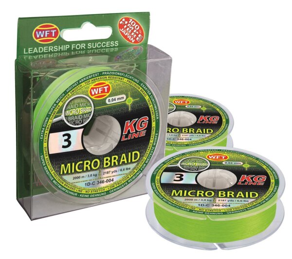 WFT Micro Braid KG chartreuse 150m 3,5Kg 0,06