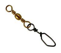 Spro Barrel Swivel+Norway Snap 50kg 1/0 Meereswirbel