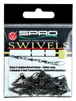 Spro Dreifachwirbel mit Safety Snap Gr. 10 11kg