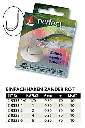 VMC Perfect Zanderhaken Einfachhaken Gr.1/0