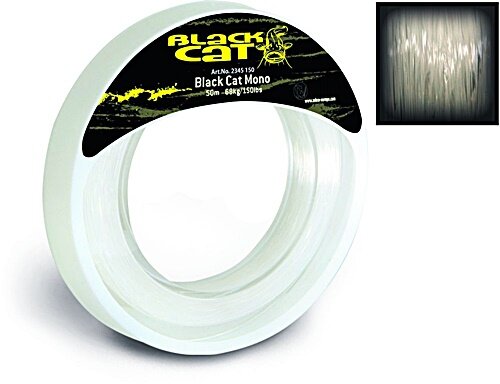 Black Cat Mono Leader 50m 1,0mm 54kg 120lbs