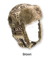 Move Mountain Canada Knit Hat Winter-Fellmütze braun...