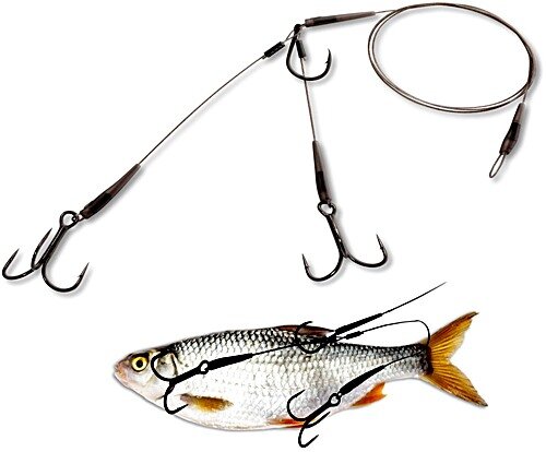 Quantum Mr. Pike Float Rig Leader 50cm 14kg Gr. 1/ 4+4