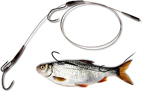 Quantum Mr. Pike Float Rig Leader Claw 50cm 14kg Gr. 1+1/0
