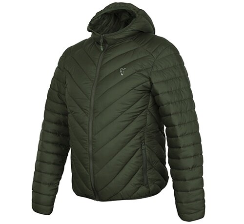 Fox Collection Quilted Jacket Green/Silver M