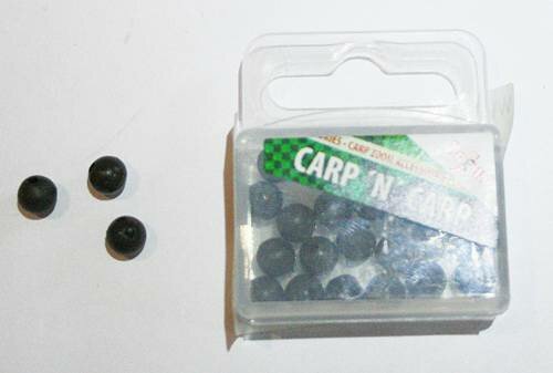 CarpZoom Soft Beads Gummiperlen dunkelgr&uuml;n 6mm