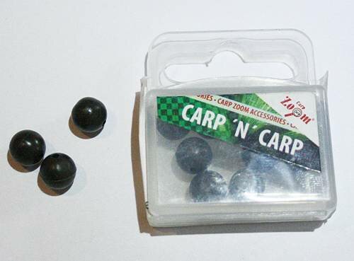CarpZoom Soft Beads Gummiperlen dunkelgrün 8mm