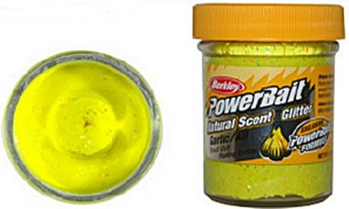 Berkley Power Bait Dough natural scent Garlic - Sunshine Yellow