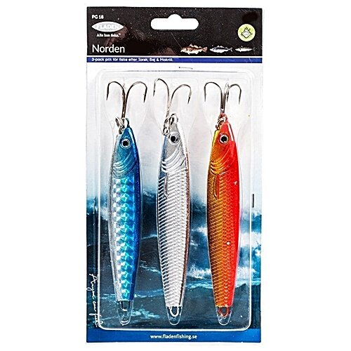 Fladen Norden 3pcs silber/blau/orange 100g