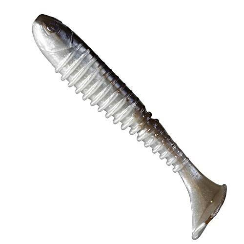 Berkley Flex-Rib Shad 3,5"/9cm Smelt 1 Stück Gummifisch mit Rippen