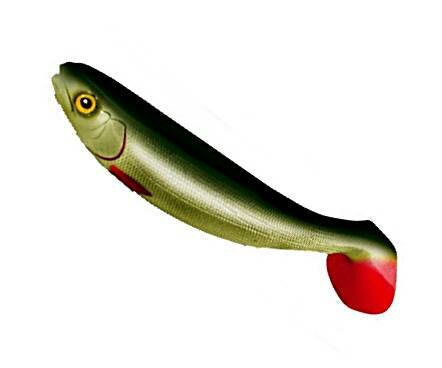 Jackson The Shad 10cm Whitefish Green - Weißfisch Grün 2Stück
