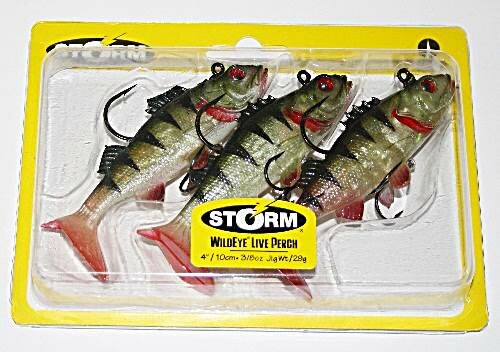 Storm WildEye Live Perch 10cm 29g Perch 3 Stück Gummifische