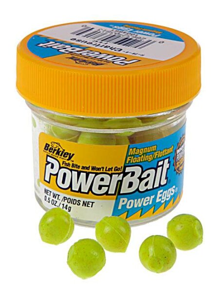 Berkley Power Bait Eggs Chartreuse Lachseier Forellenköder Barschköder
