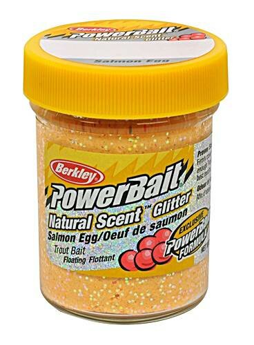 Berkley Power Bait Trout Bait Natural Scent Salmon Egg Peach Glitter Forellen-Teig 50g