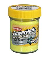 Berkley Power Bait Trout Bait Natural Scent Sunshine Yellow Fish Pellets Glitter Forellen-Teig 50g