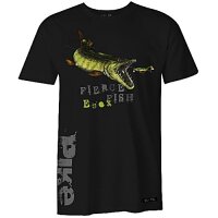 Fladen T-shirt Hungry Pike black XXL