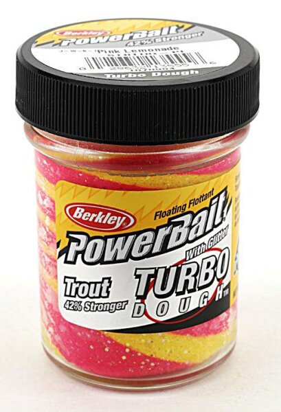Berkley Power Bait Trout Bait Turbo Dough pink lemonade Forellen-Teig