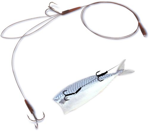 Quantum Mr. Pike Long Cast Leader Claw Hook camo 2/2 14kg,30lbs